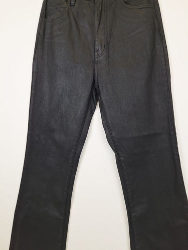 Second-Hand - Rolla's 'Wet Look' Bootcut Jeans Size M - SwapUp