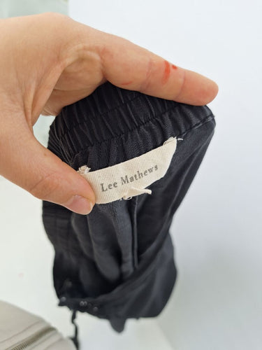 Second-Hand - Lee Mathews Silk Stonewash Floaty Pants Size 12 - SwapUp
