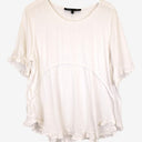 Second-Hand - Willow Tree Airy Frilled Summer Staple Top Size 14 - SwapUp