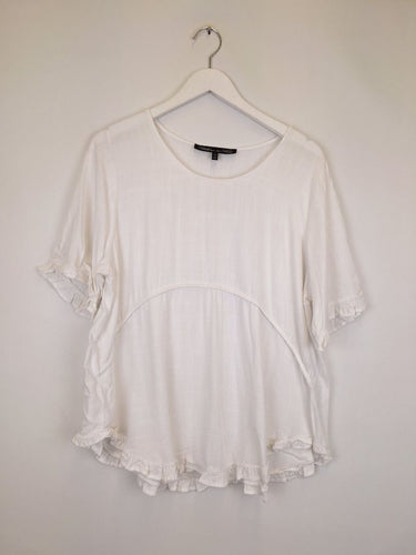 Second-Hand - Willow Tree Airy Frilled Summer Staple Top Size 14 - SwapUp