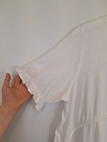Second-Hand - Willow Tree Airy Frilled Summer Staple Top Size 14 - SwapUp