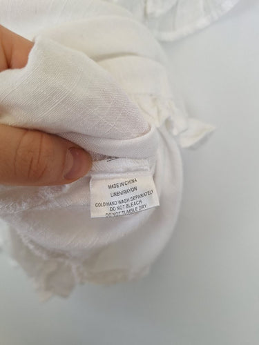 Second-Hand - Willow Tree Airy Frilled Summer Staple Top Size 14 - SwapUp