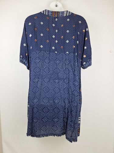 Second-Hand - Lula Soul Bohemian Navy Callie Midi Dress Size XXXL - SwapUp