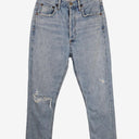 Second-Hand - Agolde Light Wash High Waisted Jeans Size 8 - SwapUp