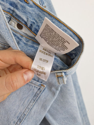 Second-Hand - Agolde Light Wash High Waisted Jeans Size 8 - SwapUp