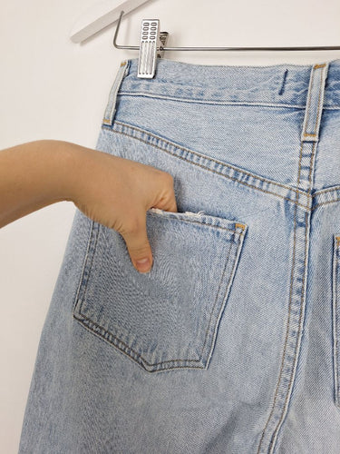 Second-Hand - Agolde Light Wash High Waisted Jeans Size 8 - SwapUp