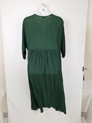 Second-Hand - Assorted Brands Beach Coverup Embroidered Maxi Dress Size OSFA - SwapUp
