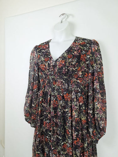 Second-Hand - Something 4 Olivia Garden Romance Shirred Event Mini Dress Size 16 - SwapUp