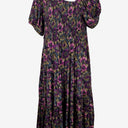 Second-Hand - Something 4 Olivia Pretty Shirred Asymmetric Midi Dress Size 16 - SwapUp
