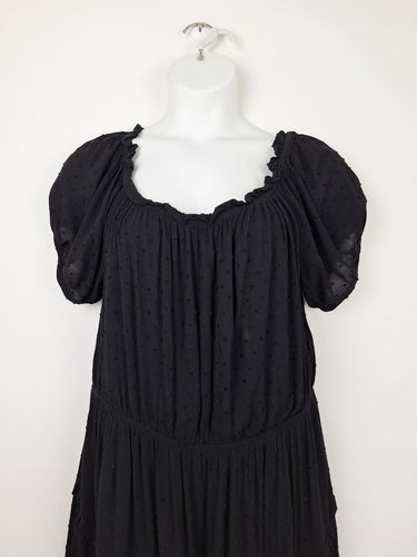 Second-Hand - The Poetic Gypsy Off The Shoulder Tiered Midi Dress Size 16 - SwapUp