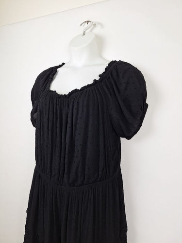 Second-Hand - The Poetic Gypsy Off The Shoulder Tiered Midi Dress Size 16 - SwapUp