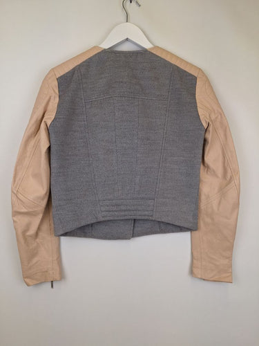Second-Hand - Alice McCall Asymmetric Biker Style Jacket Size 4 - SwapUp