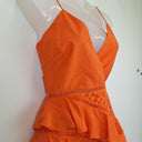 Second-Hand - Sage + Paige Tangerine Summer Event Mini Dress Size 8 - SwapUp
