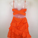 Second-Hand - Sage + Paige Tangerine Summer Event Mini Dress Size 8 - SwapUp
