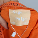 Second-Hand - Sage + Paige Tangerine Summer Event Mini Dress Size 8 - SwapUp