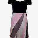 Second-Hand - Review Timeless Pleated Evening Midi Dress Size 10 - SwapUp