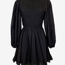 Second-Hand - Atmos & Here Light Cotton Blouson Sleeve Mini Dress Size 8 - SwapUp