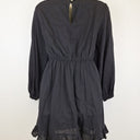Second-Hand - Atmos & Here Light Cotton Blouson Sleeve Mini Dress Size 8 - SwapUp