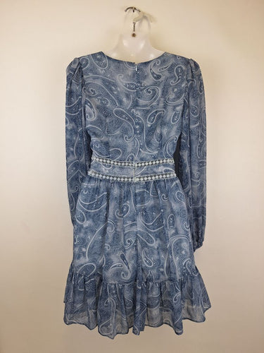 Second-Hand - Sage + Paige Soft Blue Occasion Mini Dress Size 8 - SwapUp