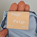 Second-Hand - Sage + Paige Soft Blue Occasion Mini Dress Size 8 - SwapUp