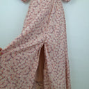 Second-Hand - Atmos & Here Feminine Ruched Soft Pink Midi Dress Size 8 - SwapUp