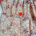 Second-Hand - Atmos & Here Feminine Ruched Soft Pink Midi Dress Size 8 - SwapUp
