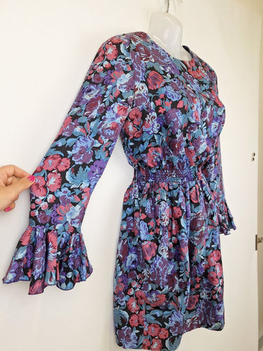 Second-Hand - Karen Walker Statement Silk Event Mini Dress Size 8 - SwapUp