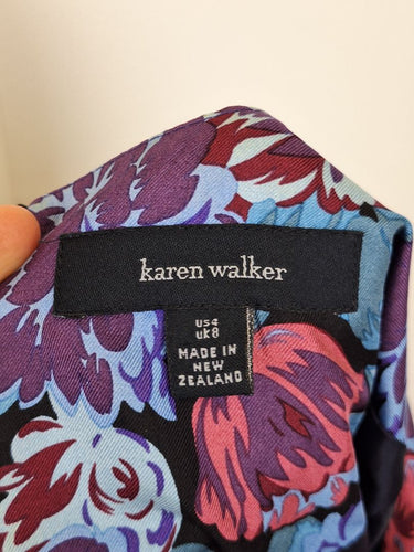Second-Hand - Karen Walker Statement Silk Event Mini Dress Size 8 - SwapUp