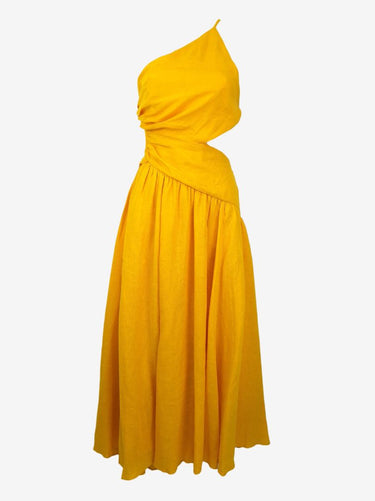 Zimmermann Marigold Asymmetrical Midi Dress Size 10