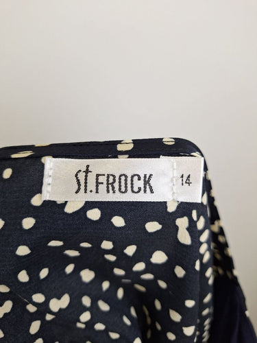Second-Hand - St. Frock Charming Speckled Tied Waist Dress Size 14 - SwapUp