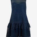 Second-Hand - Review Agean Broderie Gathered Cocktail Mini Dress Size 16 - SwapUp
