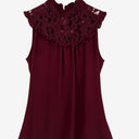 Second-Hand - Review Frilly Lace Berry Sleeveless Top Size 6 - SwapUp