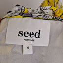 Second-Hand - Seed Frilly Yellow Floral Spring Mini Dress Size 6 - SwapUp