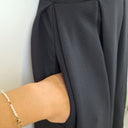 Second-Hand - French Connection Staple Ribbed Black Midi Dress Size 6 - SwapUp
