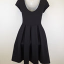 Second-Hand - French Connection Staple Ribbed Black Midi Dress Size 6 - SwapUp