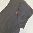 Second-Hand - French Connection Staple Ribbed Black Midi Dress Size 6 - SwapUp
