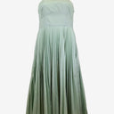 Second-Hand - Oroton Seafoam Pleated Summer Midi Dress Size 12 - SwapUp