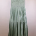 Second-Hand - Oroton Seafoam Pleated Summer Midi Dress Size 12 - SwapUp