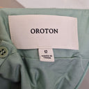 Second-Hand - Oroton Seafoam Pleated Summer Midi Dress Size 12 - SwapUp