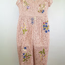 Second-Hand - Karen Millen Blush Lace Floral Embroidered Dress Size 16 - SwapUp
