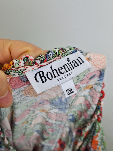 Second-Hand - Bohemian Garden Blooms Midi Dress Size XXXL - SwapUp