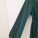 Second-Hand - Atmos & Here Forest Green Deep V Neck Dress Size 20 - SwapUp