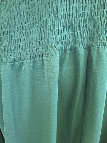 Second-Hand - Atmos & Here Forest Green Deep V Neck Dress Size 20 - SwapUp