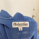 Second-Hand - Bohemian Sapphire Blue Cotton Asymmetrical Dress Size XXL - SwapUp