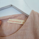 Second-Hand - Arlington Milne Apricot Linen V Panel Blouse Size XS - SwapUp