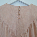 Second-Hand - Arlington Milne Apricot Linen V Panel Blouse Size XS - SwapUp