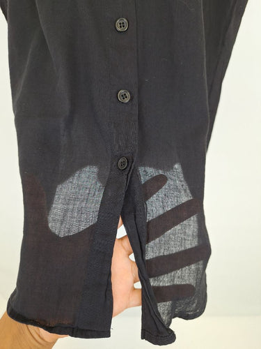 Second-Hand - Assorted Brands Raw Edge Light Cotton Top Size M - SwapUp