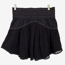 Second-Hand - Cecilie Copenhagen Contrast Stitch Silk Blend Mini Skirt Size S - SwapUp