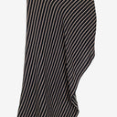 Second-Hand - Christopher Esber Navy Woven Asymmetrical Maxi Skirt Size 12 - SwapUp