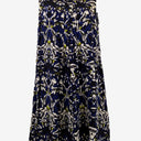 Second-Hand - Marcs Silk Blue Moth Midi Dress Size 8 - SwapUp